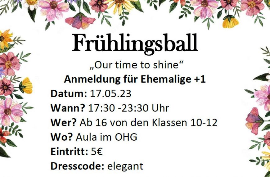 Frühlingsball am 17.05.2023
