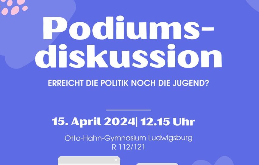 Podiumsdiskussion am Mo 15.04.2024