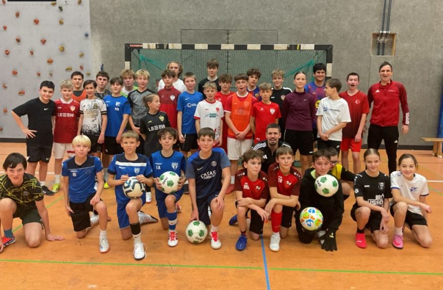 Die Fußball Neigung zu Gast beim Inklusionstraining des Stadtverbands für Sport