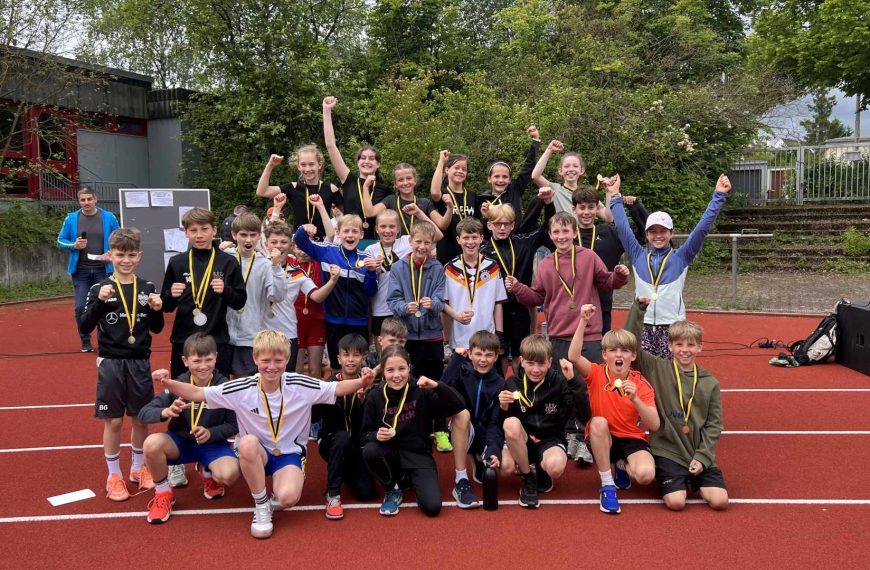 Bundesjugendspiele Leichtathletik – Bilder von der Siegerehrung
